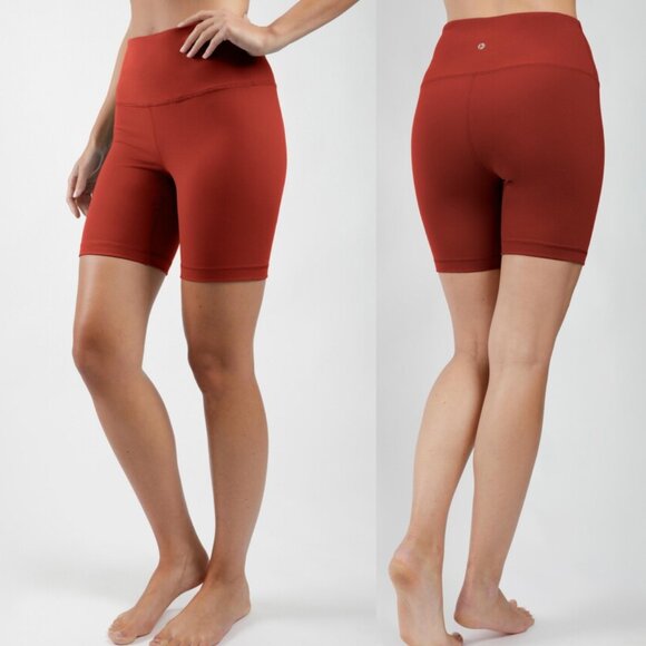 NBW Terracotta Rust 90 Degree by Reflex Women's Bike Shorts - Picture 1 of 4